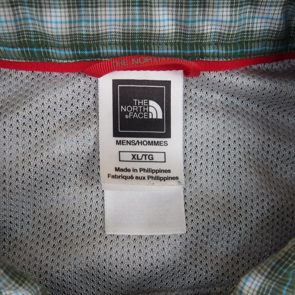 The North Face Shirt Men's XL Extra Large Green Button Down Fishing Hiking EUC!!